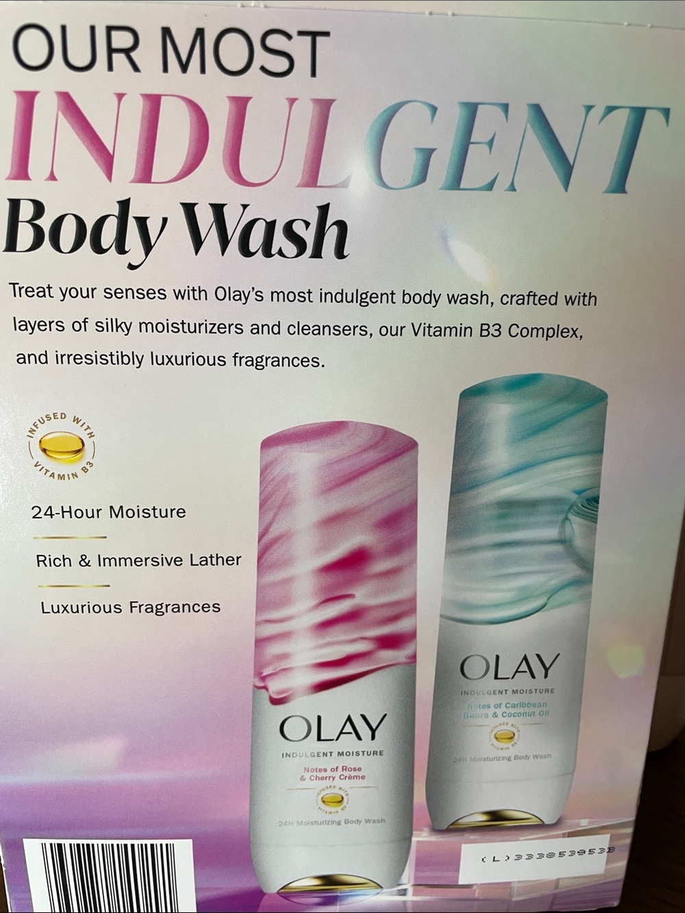 OLAY Indulgent Moisture Body Wash - Rose and Cherry Crème Scent - Picture 4 of 6